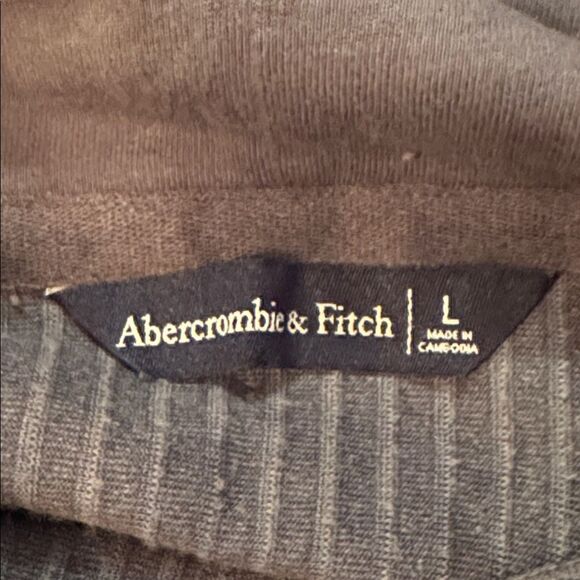 ABERCROMBIE & FITCH Ribbed Velour Hoodie - Picture 5 of 9